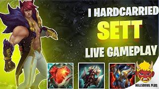 I Hardcarried On Sett! (CRAZY DAMAGE) - Wild Rift HellsDevil Plus Gameplay