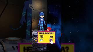 True friend Catboy Help Poor Amaya | Heaven or Hell? | PJMASKl  #Funny# Animation #shorts