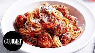 Spaghetti con polpette (spaghetti with meatballs) | Gourmet Traveller