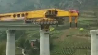 Building a Bridge is Easy with this Heavy Equipment