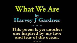 What We Are is a short poem honoring the sea as our birthplace as well as resting place.