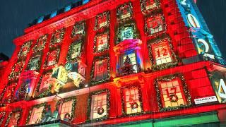 Rainy London West End Christmas Walk ️ Mayfair to Seven Dials Christmas Lights Tour 2024  4K HDR