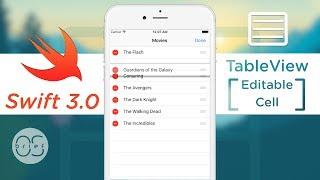 TableView - Editable Cell (Reorder & Delete)