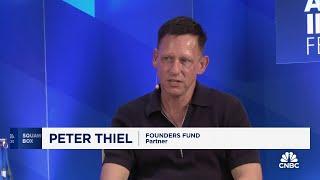 Peter Thiel supported Elon's X as an ideological project but worries about it as a 'financial thing'