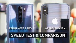 Redmi Note 8 Pro vs iPhone X SPEED TEST | Zeibiz