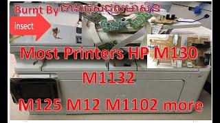 Fix HP Laser Jet M 130a  M130 HP Printer Series Error Er06 cannot print copy scan Ep 02