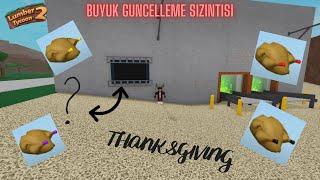 Lumber Tycoon 2 BUYUK GUNCELLEME SIZINTISI (Thanksgiving Update Leak)