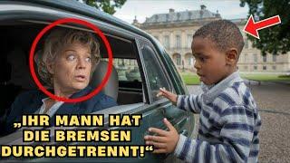 „Obdachloser Junge STOPPT Millionärin: ‚FAHREN SIE NICHT, DIE BREMSEN SIND DURCHGETRENNT!‘ SCHOCK!“