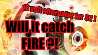 How To DIY 16v alternator - Turn your alternator UP with potentiometer for only $2 !