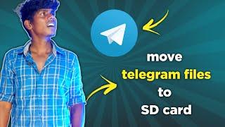 how to move telegram movies in sd Card in tamil | how to save telegram files on sd Card #shorts