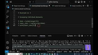 (SY) memoryview() built_in function in python