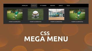 How to create the Mega Menu Using HTML and CSS | Mega DropDown Menu