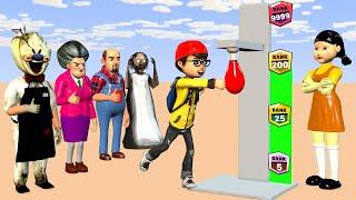 Scary Teacher 3D vs Squid Game: Ultimate Strength Punch Test – Who’s the Strongest?