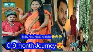 pregnancy story // 0-9month journey // Baby weight // @RadhaSraddhaodiavlogs