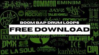 ROYALTY FREE ALL TIME HIP HOP/BOOM BAP DRUM LOOPS
