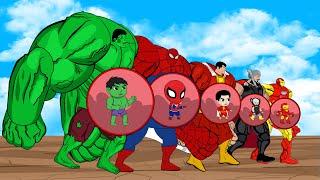 Evolution Of HULK PREGNANT, SHAZAM, SPIDER-MAN, IRON MAN, THOR : Who Is The King Of Super Heroes?