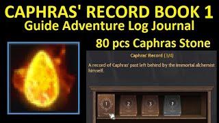 Caphras' Record Volume 1 (Book 2) Guide Adventure Log Crow Merchants' Record Black Desert Online BDO