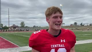 Central College wide receiver Ryan Neu postgame interview