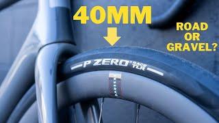 FAST Gravel or BIG Road Bike Tire? 40MM Pirelli PZERO Race TLR