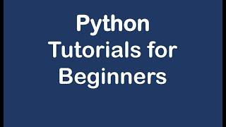 Python for Beginners