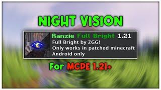 NIGHT VISION For Minecraft PE 1.21