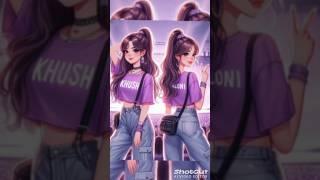 Khushi and Saloni BTS army name art video Comment me your name.Iksha Gupta Official#viral#bts