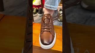 The Perfect Way to Lace Leather Sneakers #footcomfort #lacing #leathershoes #lacinghacks #shoelaces