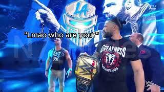 When LA Knight trolled Roman Reigns with the ultimate disrespect