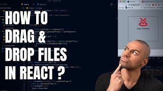 How to drag and drop files in reactjs using dropzone