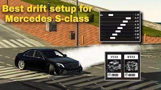 Drift tune for Mercedes S-class in Car Parking Multiplayer! (1695hp)