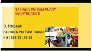 SAP S4 HANA PM Plant Maintenance Online training  +91 7259149981