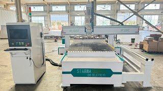 1300x2800mm english spanish Portuguese Russian ATC auto tool change wood cnc router machine with 9kw