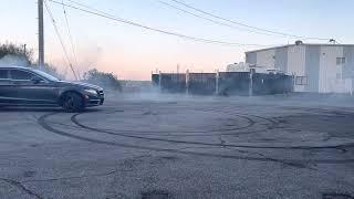 Mercedes Cls63 amg crazy drift donuts #drift #amg exhaust sound beast #cars #تفحيط