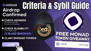 Monad Testnet Airdrop Criteria & Sybil Guide | monad airdrop | monad testnet | monad | XYZ Crypto