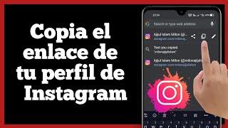 Cómo copiar el link o URL de Instagram FÁCIL | Como copiar el enlace de instagram 2022