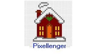 Christmas Winter House How to Draw Pixel Art