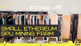 Review of my small Ethereum GPU Mining Farm | Mining farm tour