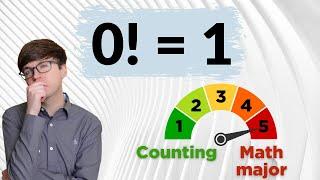 0! = 1 Explained in 5 Levels from Counting to Math Major