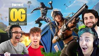 Youtubers win their First Game of OG Fortnite