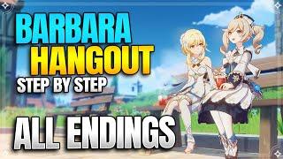 Barbara Hangout Event All Endings + Achievements! -【Genshin Impact】