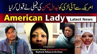 american lady | american khataon | american lady in karachi interview | shtv