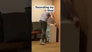 Decorating my Shed!  #shorts #diy #remodel #comedy #cute #comedy