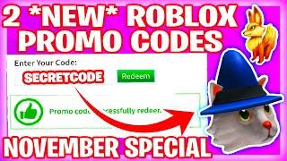 *2 BRAND* All New Roblox Promo Codes November 2020 - New Roblox Promo Codes 2020 (NOVEMBER) Rustsum