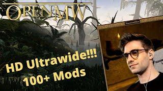 OpenMW is incredible!! - Let's Play Morrowind REMASTERED - HD Ultrawide 60fps 100+ Mods