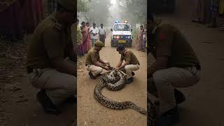 Hero Cop Risks It All to Save Trapped Cat #animalrescue #wildlifeencounter #animalshelter