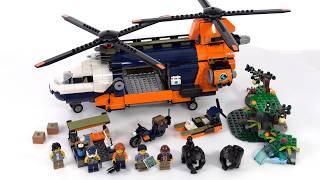 LEGO City Jungle Explorer Helicopter at Base Camp 60437 review! New gorillas, tons of cargo space