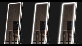 LED Full Length Mirror 3 Color Modes Dimmable Lighting Mirror Review, Awesome full length mirror