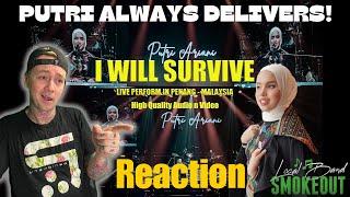 Putri Ariani - I Will Survive ( Reaction / Review ) LIVE PERFORMANCE