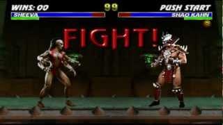 Ultimate Mortal Kombat 3 Sheeva vs. Shao Kahn