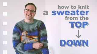 The EASIEST Way to Knit a Sweater